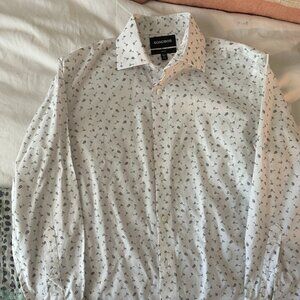 Mens Slim Fit 15.5/32 Printed Dress Shirt Bonobos